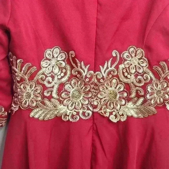 Laifanni Red Chinese Modern Wedding Dress NWT‎ New Size Unknown - Picture 10 of 11